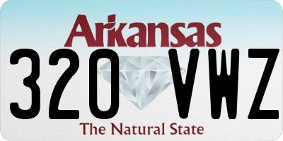 AR license plate 320VWZ