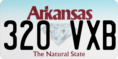 AR license plate 320VXB