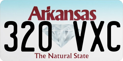 AR license plate 320VXC