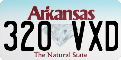 AR license plate 320VXD