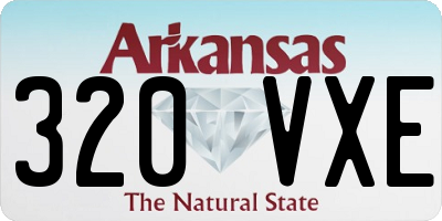 AR license plate 320VXE