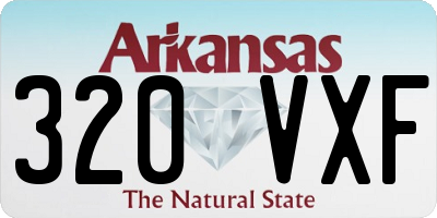 AR license plate 320VXF