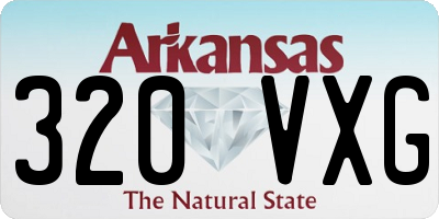 AR license plate 320VXG