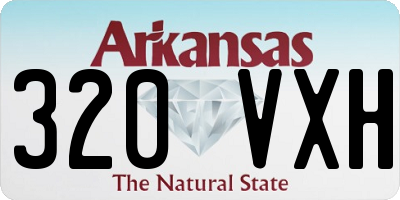AR license plate 320VXH