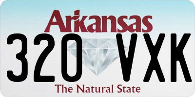 AR license plate 320VXK