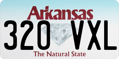 AR license plate 320VXL