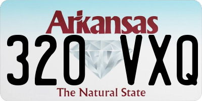 AR license plate 320VXQ