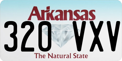 AR license plate 320VXV