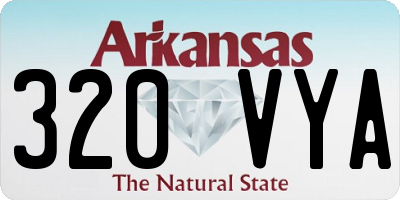 AR license plate 320VYA