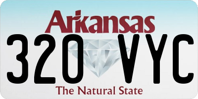 AR license plate 320VYC
