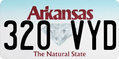 AR license plate 320VYD
