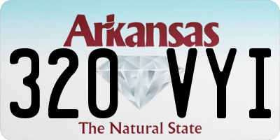 AR license plate 320VYI