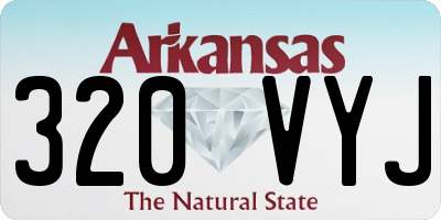 AR license plate 320VYJ