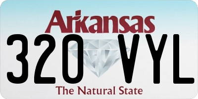 AR license plate 320VYL