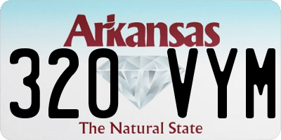 AR license plate 320VYM