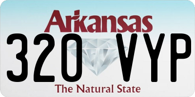 AR license plate 320VYP