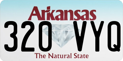 AR license plate 320VYQ