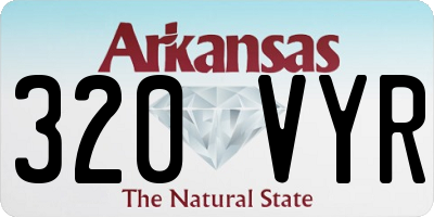 AR license plate 320VYR