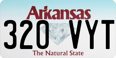 AR license plate 320VYT