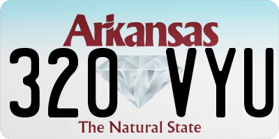 AR license plate 320VYU