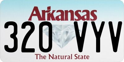AR license plate 320VYV