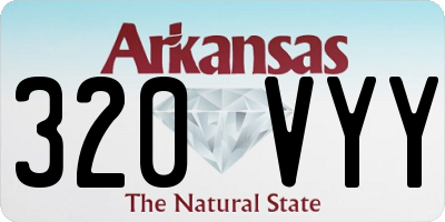 AR license plate 320VYY