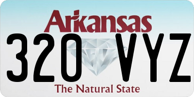 AR license plate 320VYZ