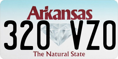 AR license plate 320VZO