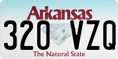 AR license plate 320VZQ