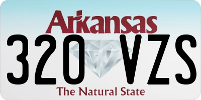 AR license plate 320VZS