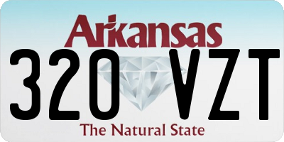 AR license plate 320VZT