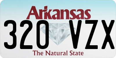 AR license plate 320VZX