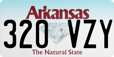 AR license plate 320VZY