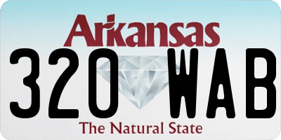 AR license plate 320WAB