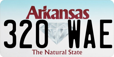 AR license plate 320WAE