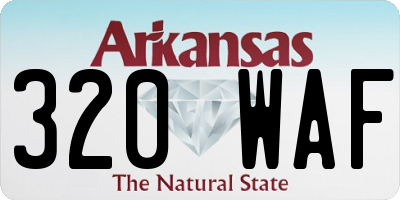 AR license plate 320WAF