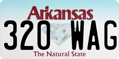 AR license plate 320WAG