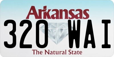 AR license plate 320WAI