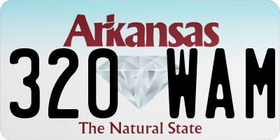 AR license plate 320WAM