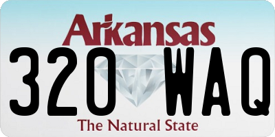AR license plate 320WAQ