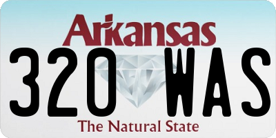 AR license plate 320WAS