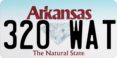 AR license plate 320WAT