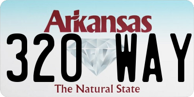 AR license plate 320WAY