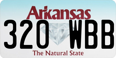 AR license plate 320WBB