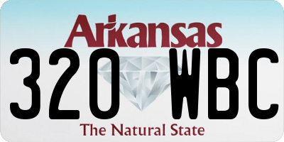 AR license plate 320WBC