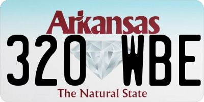 AR license plate 320WBE