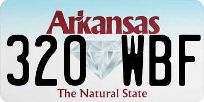 AR license plate 320WBF