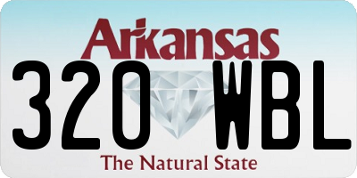 AR license plate 320WBL