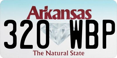 AR license plate 320WBP
