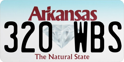 AR license plate 320WBS